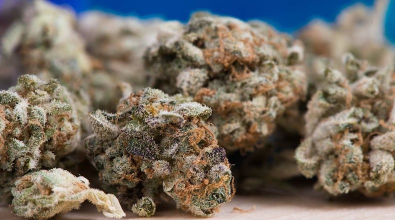 The California Highway Patrol had a message for a driver after bags of marijuana fell from the driver's truck.