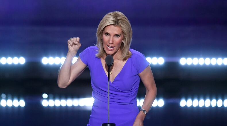 Laura Ingraham from FOX News Channel speaks on the third day of the Republican National Convention in Cleveland on Wednesday. Olivier Douliery/Abaca Press/TNS