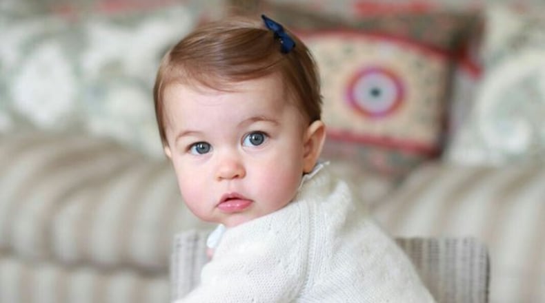 "The Duchess took these pictures of her daughter in April at their home in Norfolk," the official Kensington Palace Twitter feed announced.