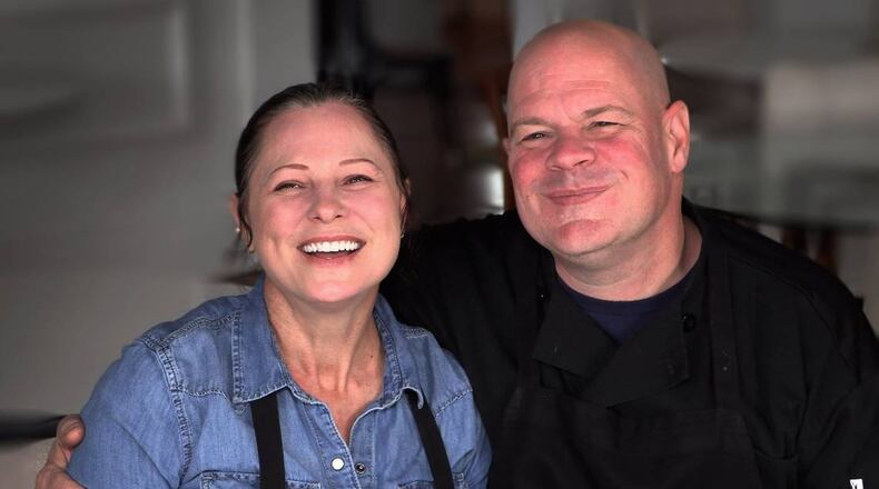 Noor Harp, left, and Bradley Harp are the administrators for the popular Columbus, GA FOODIES page. (Photo Courtesy of Mike Haskey)