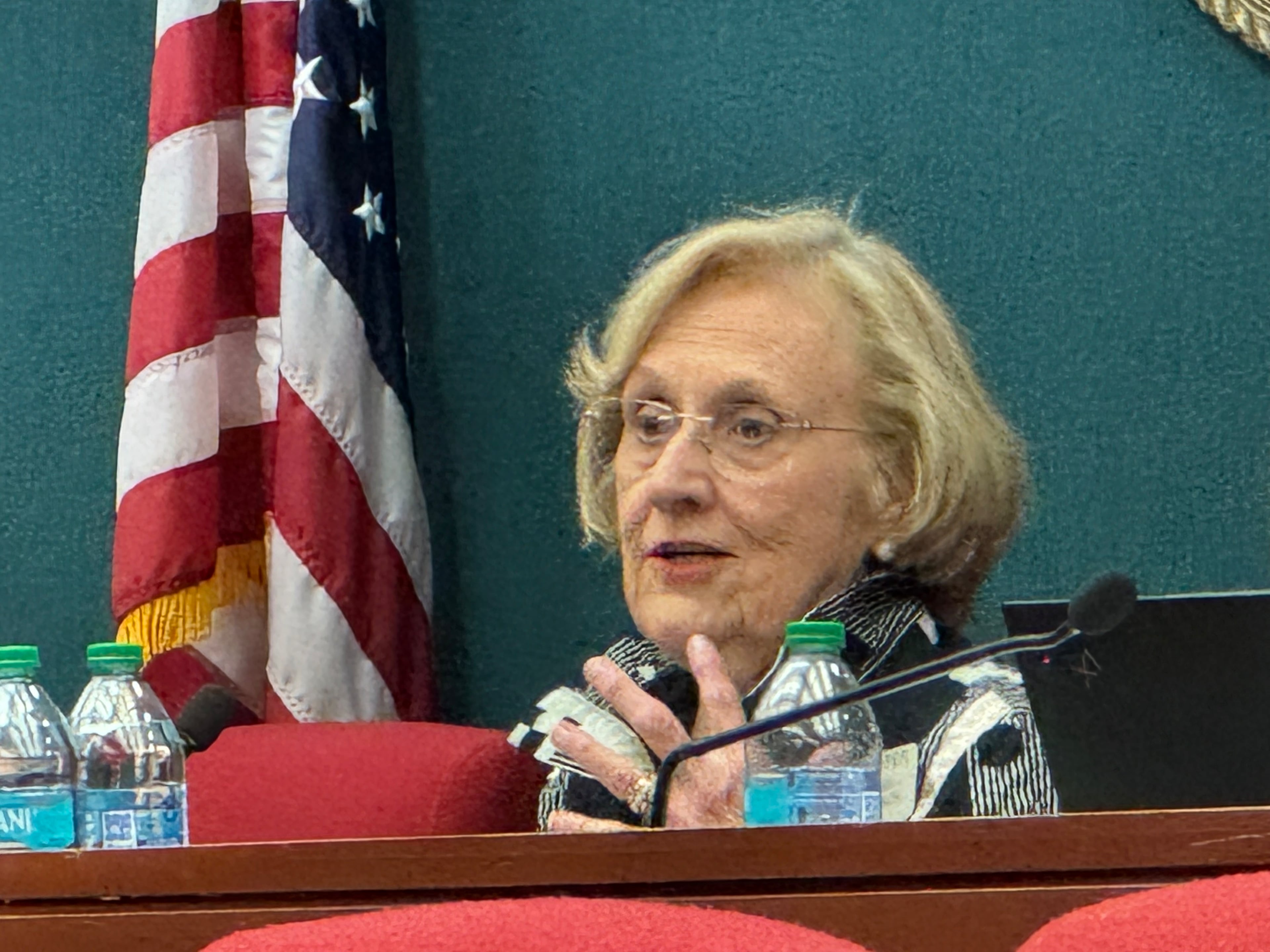 State Rep. Sharon Cooper, R-Marietta, presided over a meeting of the House Study Committee on the Costs and Effects of Smoking on Thursday.