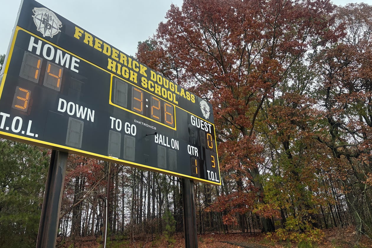 Douglass will need a strong performance from its defensive front this Friday when it faces Sandy Creek, Class 3A’s top-ranked teams. (Jack Leo/AJC)