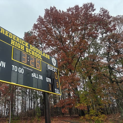 Douglass will need a strong performance from its defensive front this Friday when it faces Sandy Creek, Class 3A’s top-ranked teams. (Jack Leo/AJC)