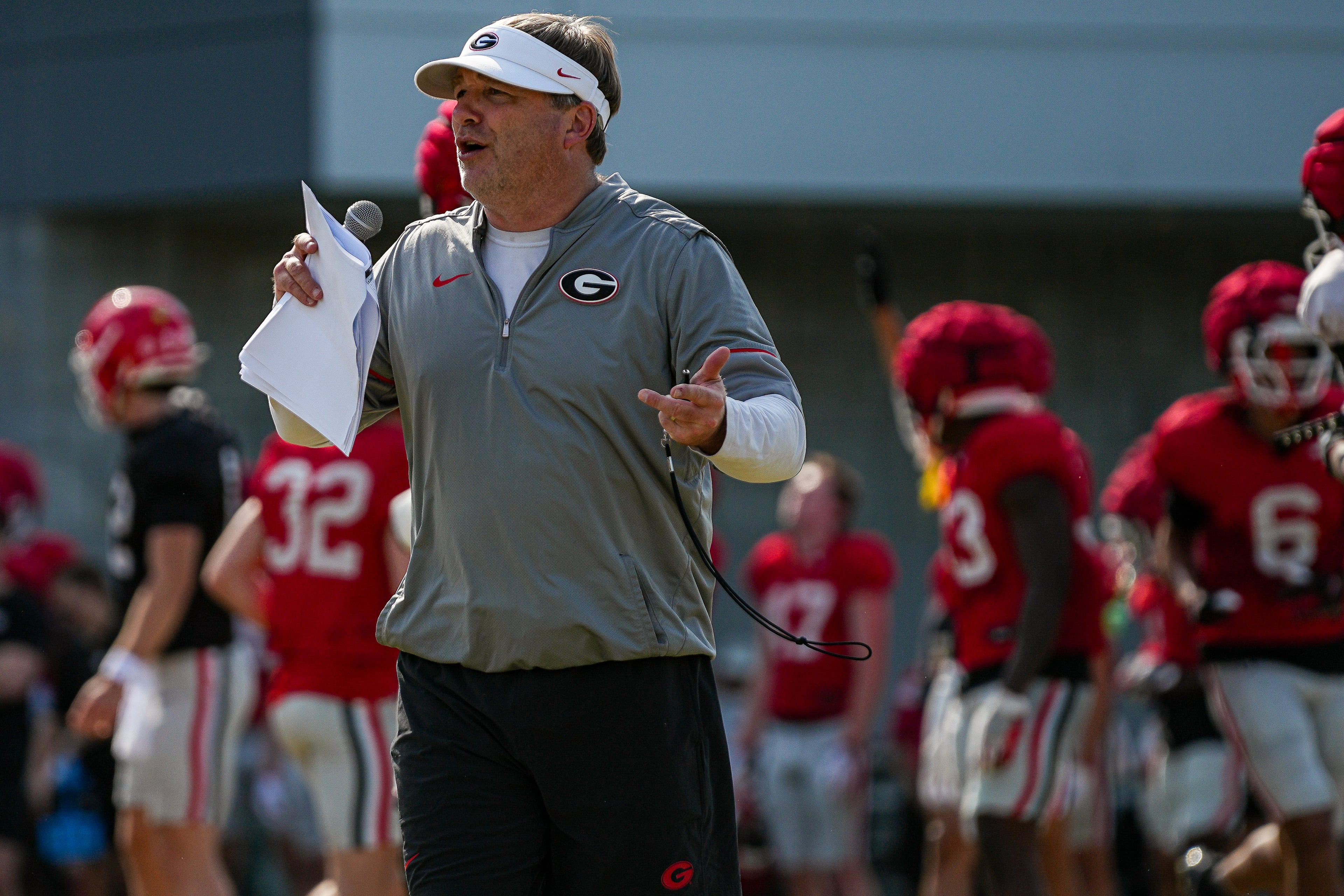 How will the Georgia Bulldogs led by coach Kirby Smart fare this season? Attend Tony Barnhart's 2025 College Football Forecast on Saturday at Saint Luke’s Presbyterian Church in Dunwoody to find out. (Tony Walsh/UGAAA)