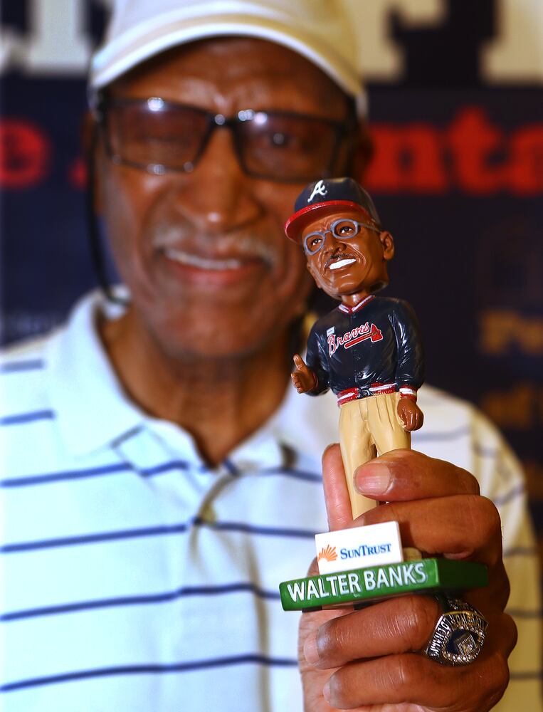 Photos: Braves host 80th birthday party for beloved usher Walter Banks