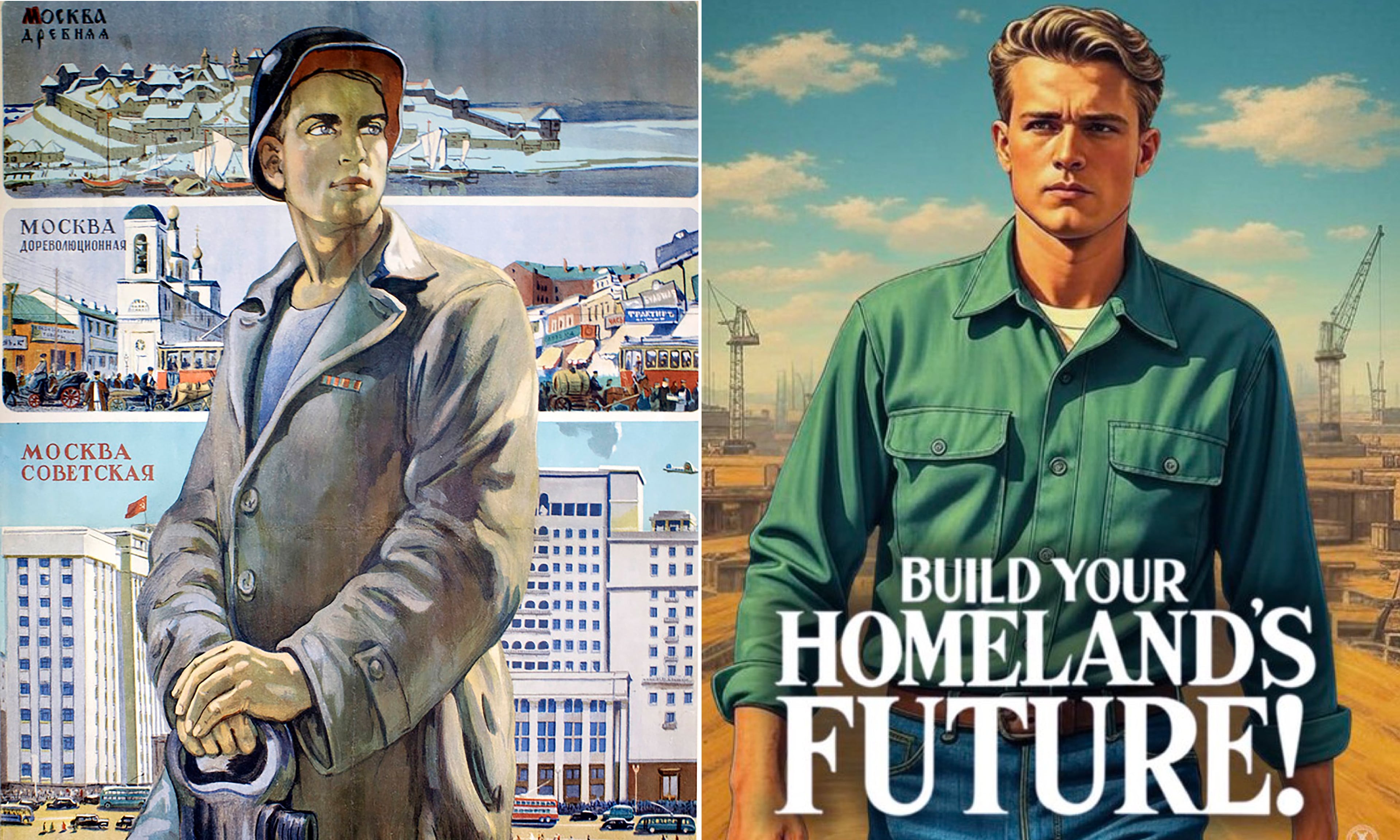 The Labor Department has a 2025 ad campaign with numerous posters like the one at right evoking another era.