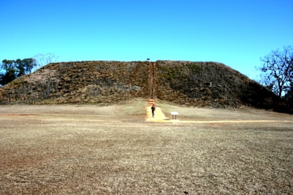 One of the mounds at Georgia's Kolomoki Mounds State Park, shown in 2008. (Courtesy of Anthony Davis)