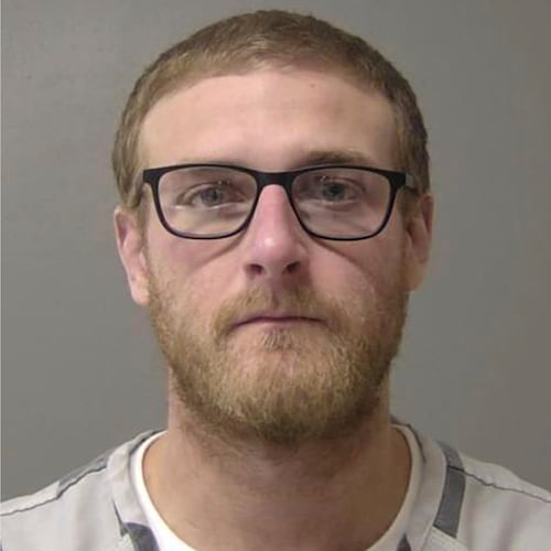 FILE - This booking photo provided by the Macon County, Ill., Jail in January 2025, shows Sean Grayson, a former Sangamon County Sheriff's deputy who is charged with first-degree murder in the shooting death of Sonya Massey on July 6, 2024, in Springfield, Ill. (Macon County Jail via AP, File)