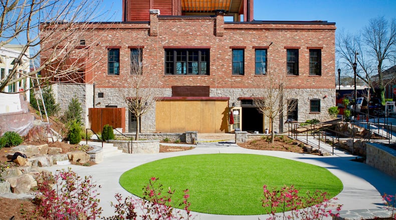 The exterior of Jekyll Brewing at Alpharetta City Center