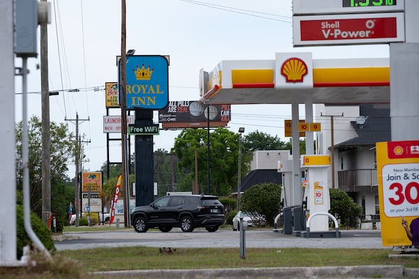 Businesses line Highway 17 in Richmond Hill, the largest city in Bryan County. The county's population grew more than 70% between 2010 and 2025, the fastest rate in Georgia. (Ben Gray for the AJC)