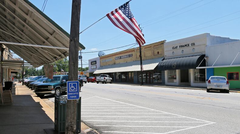 May 8, 2017 - Fort Gaines - Downtown Fort Gaines. Ten years ago Clay County was doing well. Unemployment was low. But today the county has the highest unemployment rate in the state and no longer even has its own high school. BOB ANDRES /BANDRES@AJC.COM