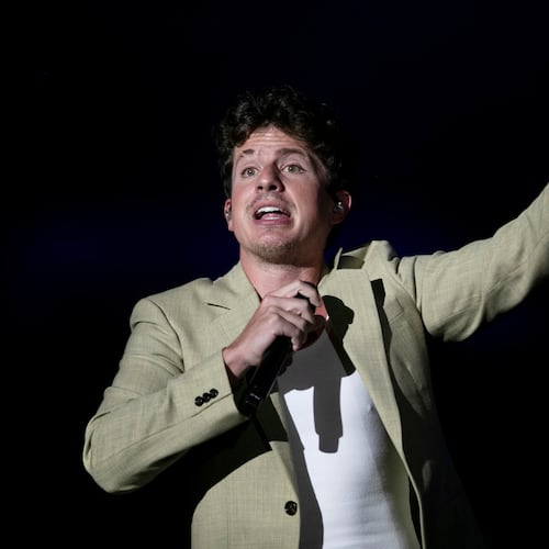 FILE - American singer Charlie Puth performs at the Rock in Rio music festival in Rio de Janeiro, Thursday, Sept. 19, 2024. (AP Photo/Bruna Prado, File)