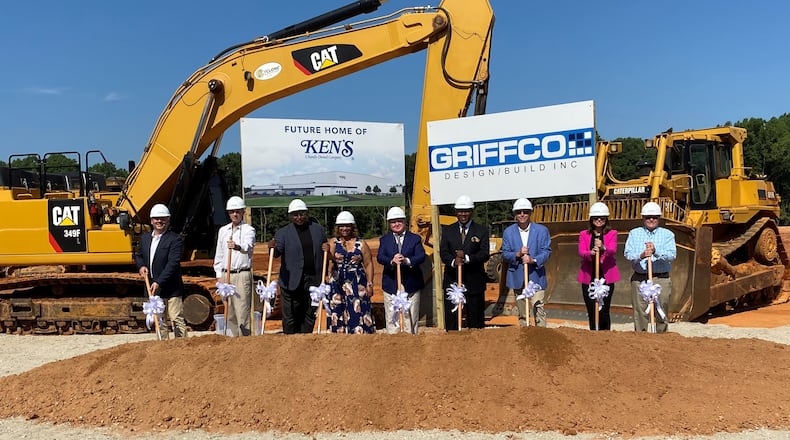 Henry County, state of Georgia and Ken's Foods officials held a groundbreaking ceremony at the condiment-makers coming facility. (PHOTO: Henry County Development Authority)