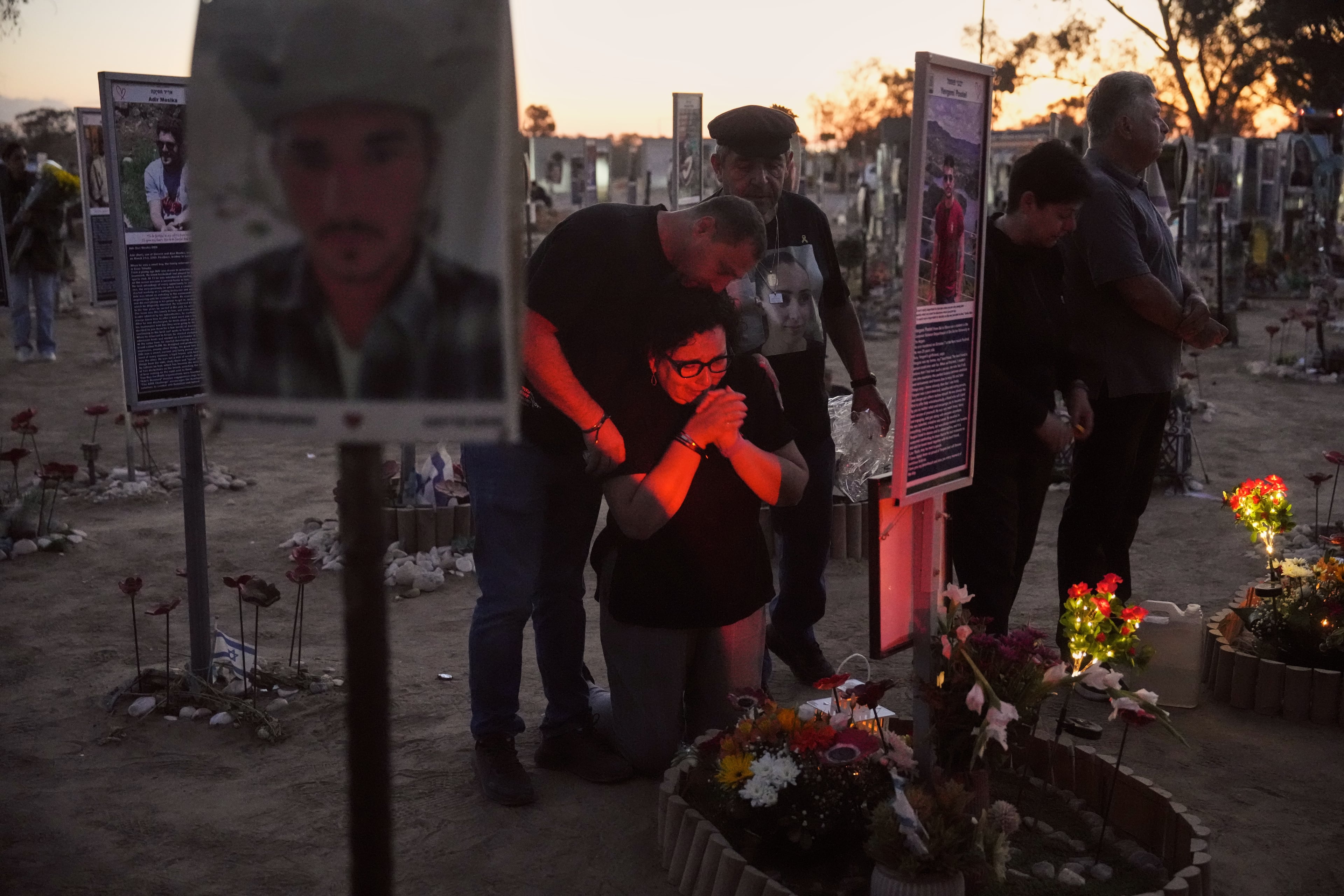 Today in southern Israel, people are visiting the site of the music festival where hundreds were killed and others abducted by Hamas and taken into Gaza.