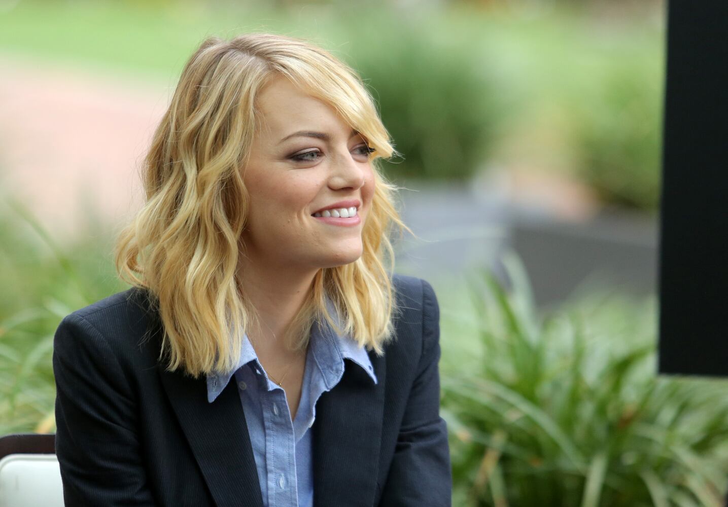 Emma Stone as a blonde