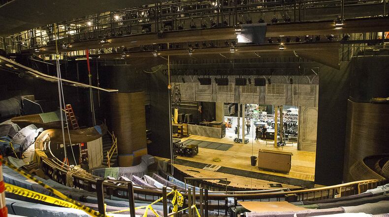 Fewer seats — 650 rather than 770 — in the newly renovated Alliance Theatre Coca-Cola Stage will improve sight lines and leg room. ALYSSA POINTER/ALYSSA.POINTER@AJC.COM