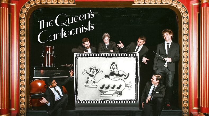 Betty Boop, Popeye, Bugs Bunny, all accompany The Queen's Cartoonists onstage when they perform classic cartoon music. Photo: Lauren Desberg