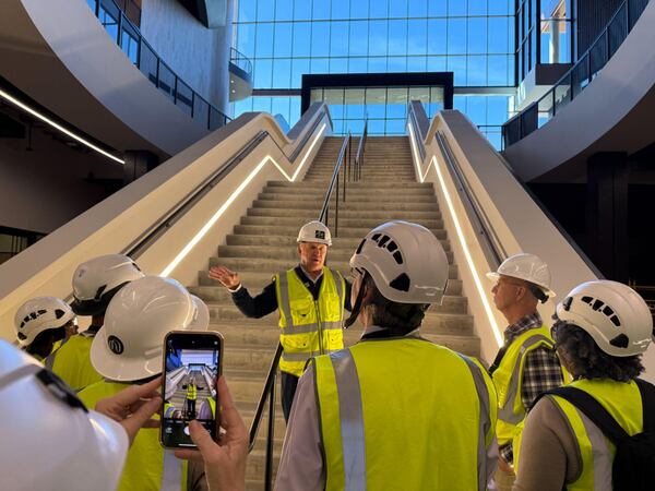 Dan Cathy, the chairman of Chick-fil-A, gives a sneak peek of the second phase of Trilith Live in October. (AJC 2025)