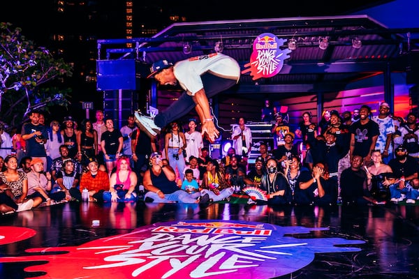 Carlito "King Luffy" Walker competes at Red Bull Dance Your Style Qualifier in Tampa, Florida on April 9, 2023.