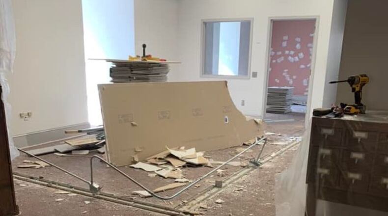 Construction has begun on the second floor of the Roswell Cultural Arts Center to renovate the space for a Roswell History Museum expansion. (Courtesy Roswell Historical Society)