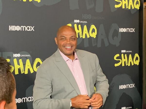 Charles Barkley, at the 2022 "Shaq" HBO docuseries screening at the Illuminarium to support his "Inside the NBA" buddy, expressed about TNT losing the rights to the NBA in May, 2024. RODNEY HO/rho@ajc.com