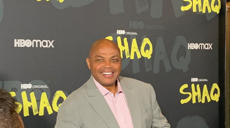 Charles Barkley, at the 2022 "Shaq" HBO docuseries screening at the Illuminarium to support his "Inside the NBA" buddy, expressed about TNT losing the rights to the NBA in May, 2024. RODNEY HO/rho@ajc.com