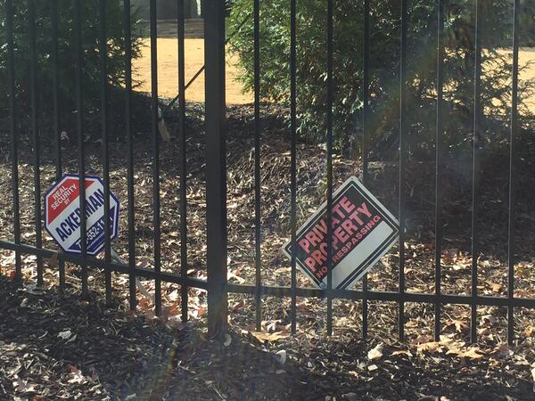  And no, I was not trespassing. I was on the street. CREDIT: Rodney Ho/ rho@ajc.com
