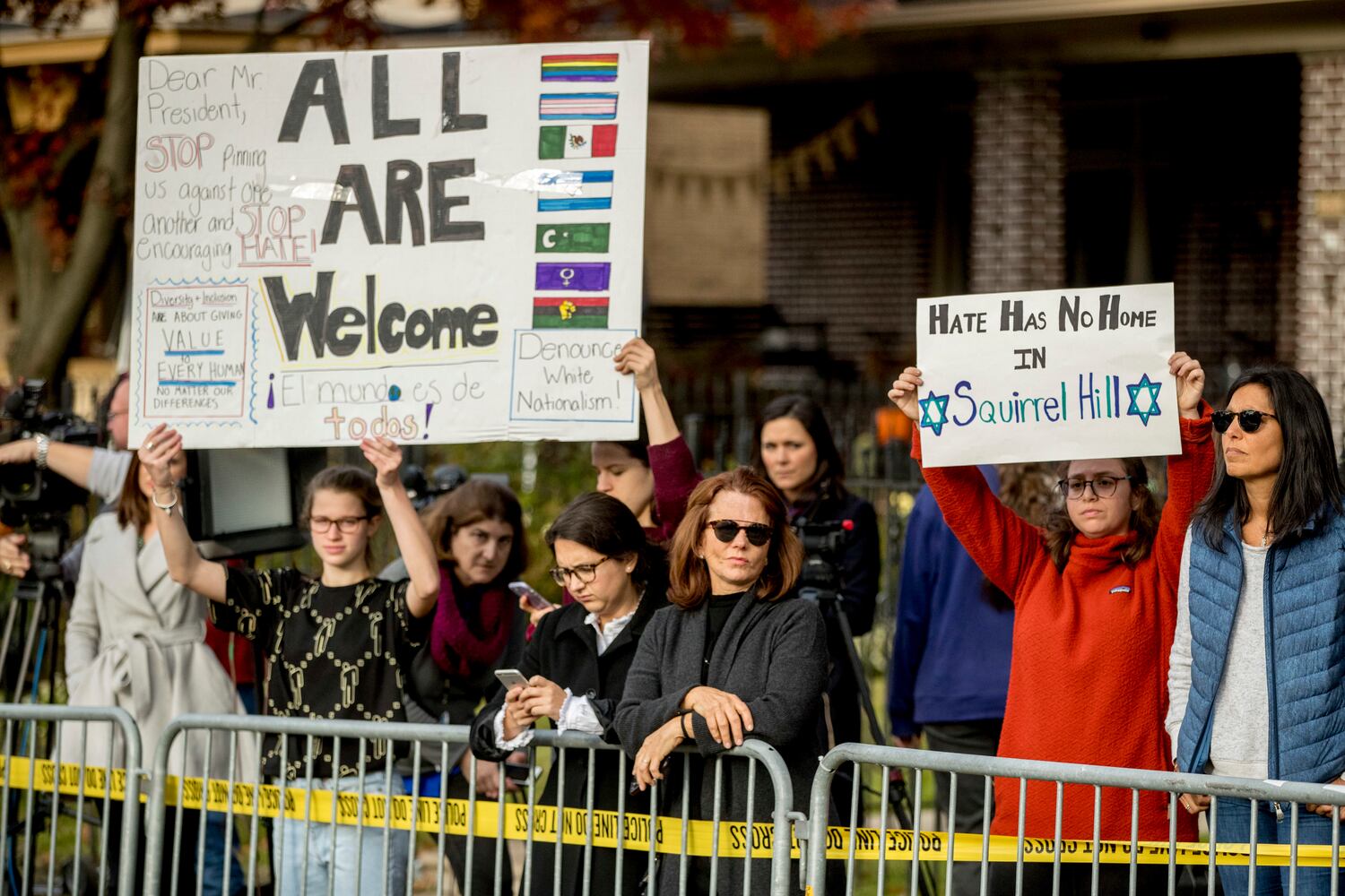 Photos: Pittsburgh protests amid visit by Trumps