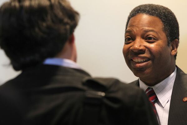 Michael Owens, a former chairman of Cobb County Democrats and a primary challenger to U.S. Rep. David Scott, D-Atlanta. TAYLOR CARPENTER / TAYLOR.CARPENTER@AJC.COM
