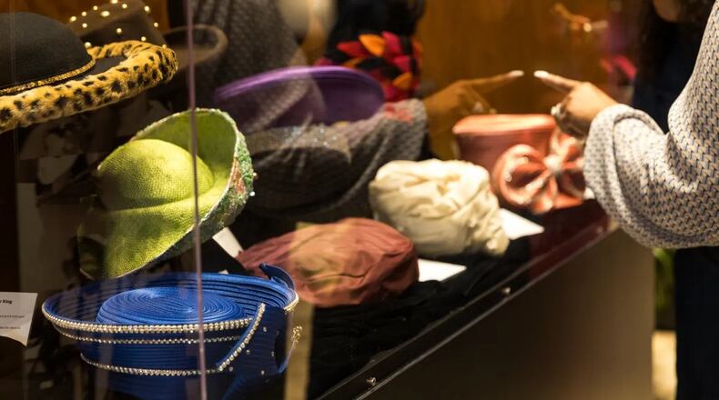 The King Family Hat Exhibit features 20 hats at the Azadi Galleria at the Woodruff Arts Center. (Photo provided by Alliance Theatre)
