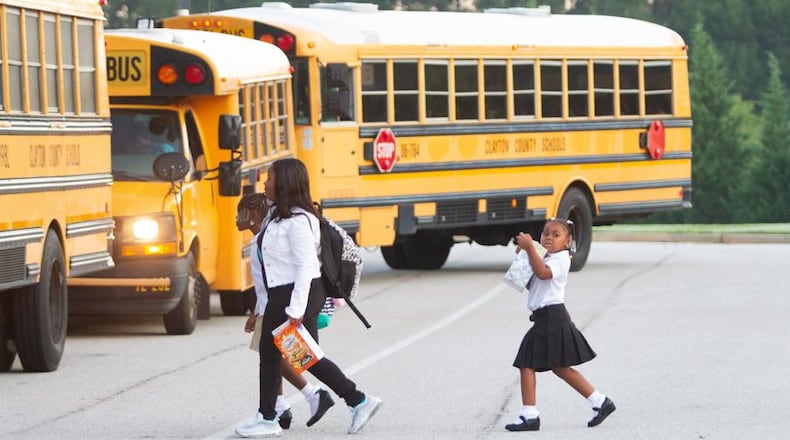 Clayton County Schools considering retrofitting school buses as wi-fi hotspots to help connect students without Internet access.