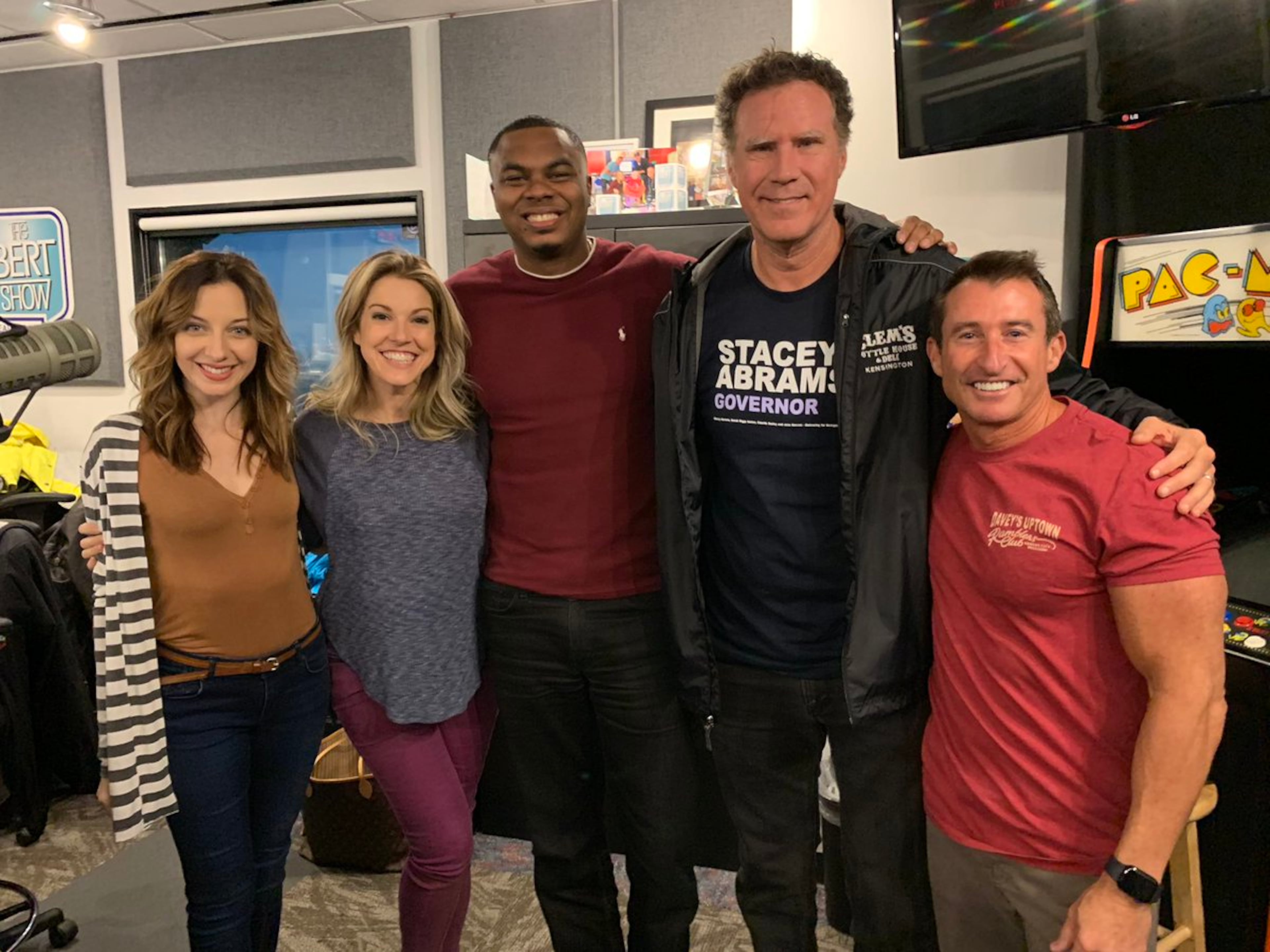 Will Ferrell popped up on the Bert Show in 2018.