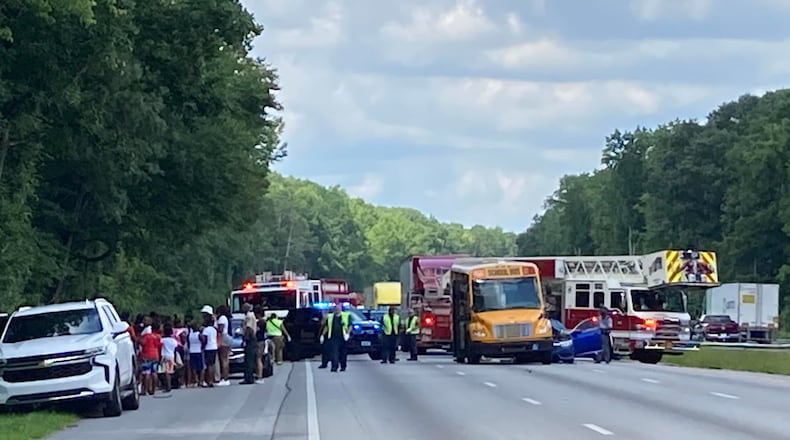 The crash happened on I-20 eastbound near the Lee Road in Douglas County.