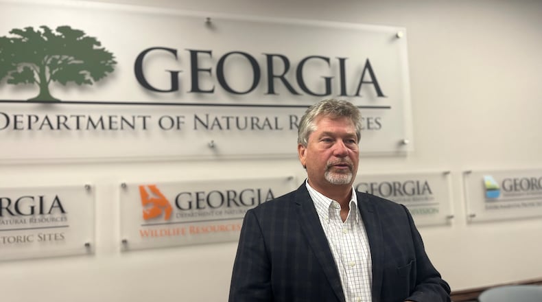 Jeff Cown is shown on August 2, 2023 at the Georgia Department of Natural Resources offices in downtown Atlanta shortly after he was named the new director of Georgia's Environmental Protection Division.