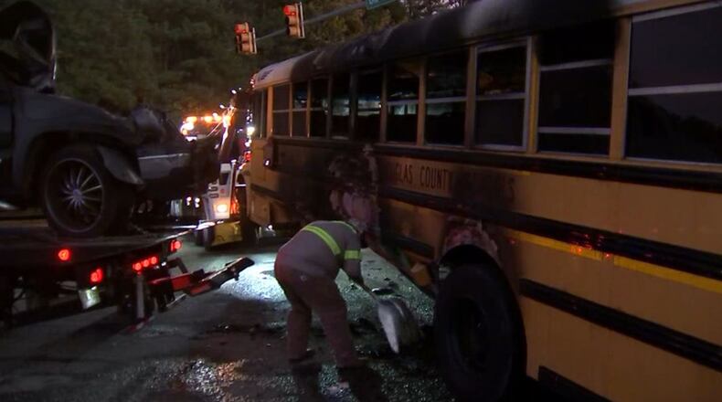 A Douglas County school bus driver is being heralded as a hero after saving middle school students Friday.