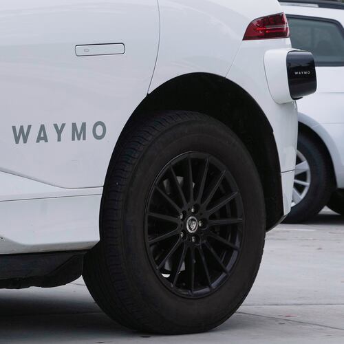FILE - A Waymo vehicle drives in San Francisco, July 3, 2025. (AP Photo/Jeff Chiu, File)