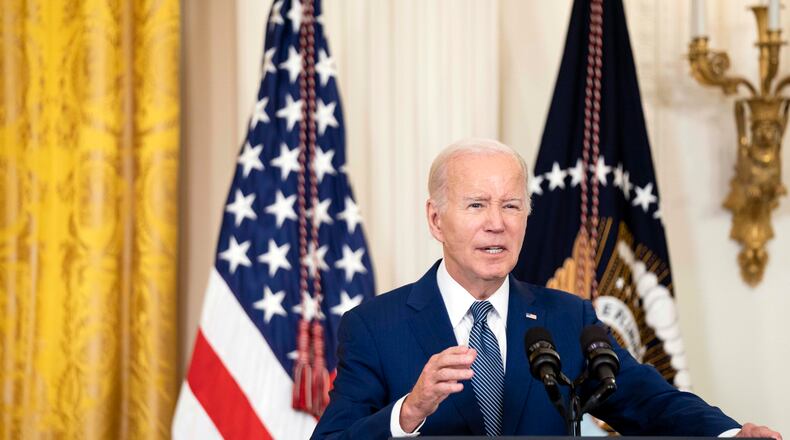 President Joe Biden has been promoting his economic policies as he travels the country. (Sarah Silbiger/The New York Times)