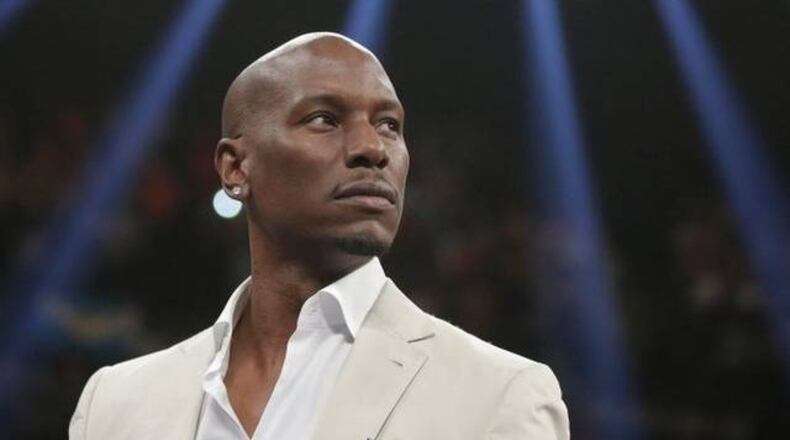 Actor/singer Tyrese Gibson. Associated Press.