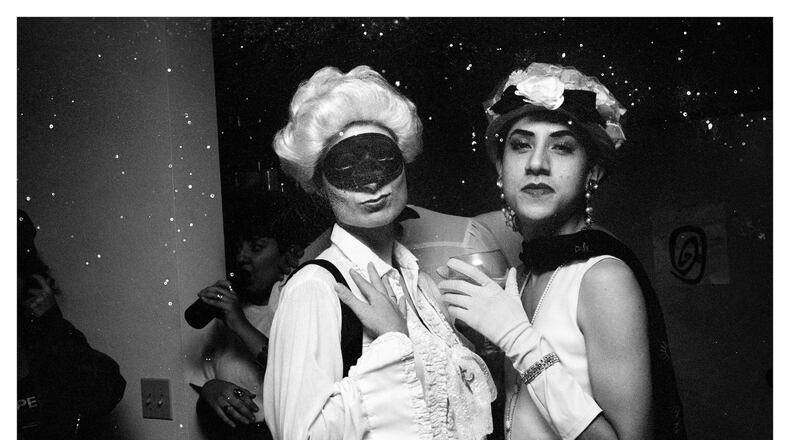 Reynaldo Rivera's "Elyse Regehr and Javier Orosco, Downtown LA," (1989).
(Courtesy of Michael C. Carlos Museum)