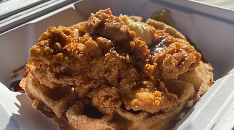 Chicken and Churros Waffle from the Brunch Apothecary in Dacula
Ligaya Figueras / ligaya.figueras@ajc.com