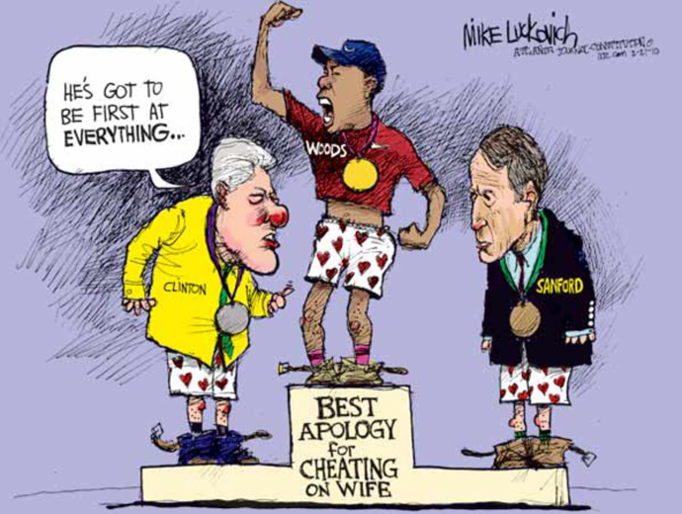 The Cheating Hearts Olympics winners