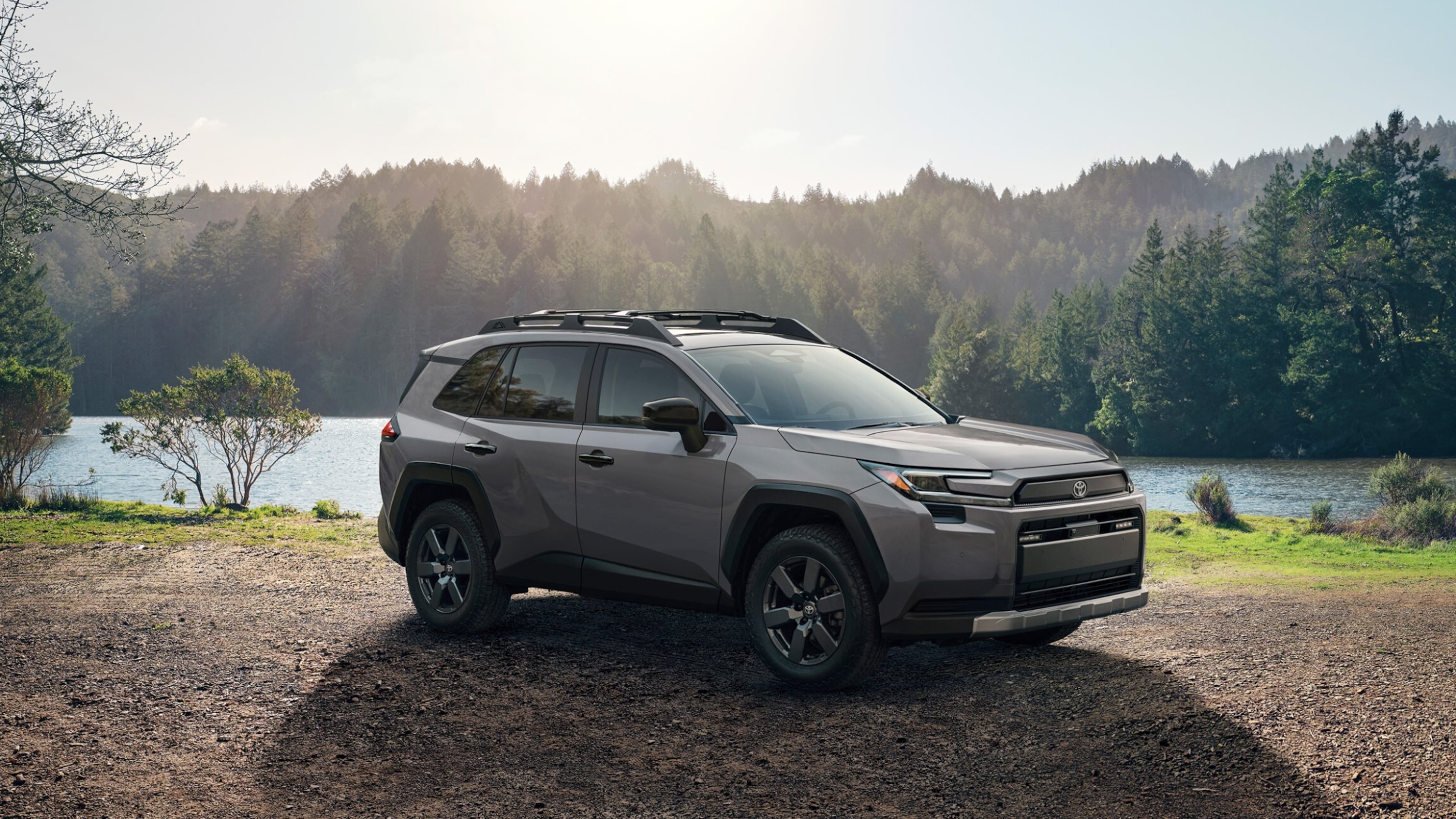 This photo provided by Toyota shows the 2026 RAV4. The new RAV4 is similar to the previous one but has an improved interior and newer technology features. It will also come exclusively with a hybrid powertrain. (Courtesy of Toyota Motor Sales U.S.A. via AP)