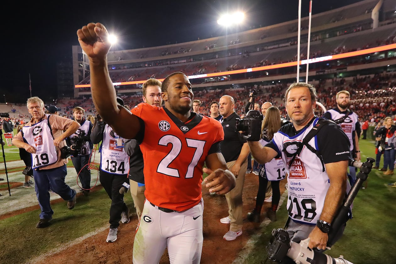 georgia football-nick chubb-sec-college football