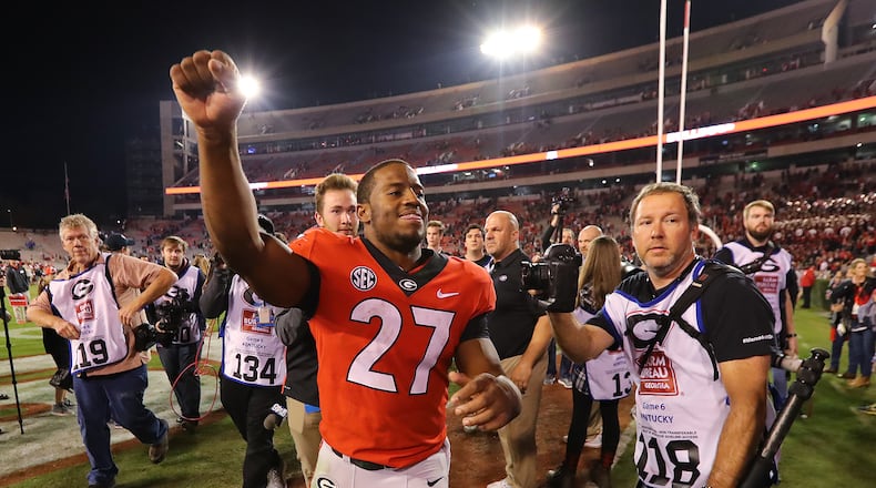 georgia football-nick chubb-sec-college football