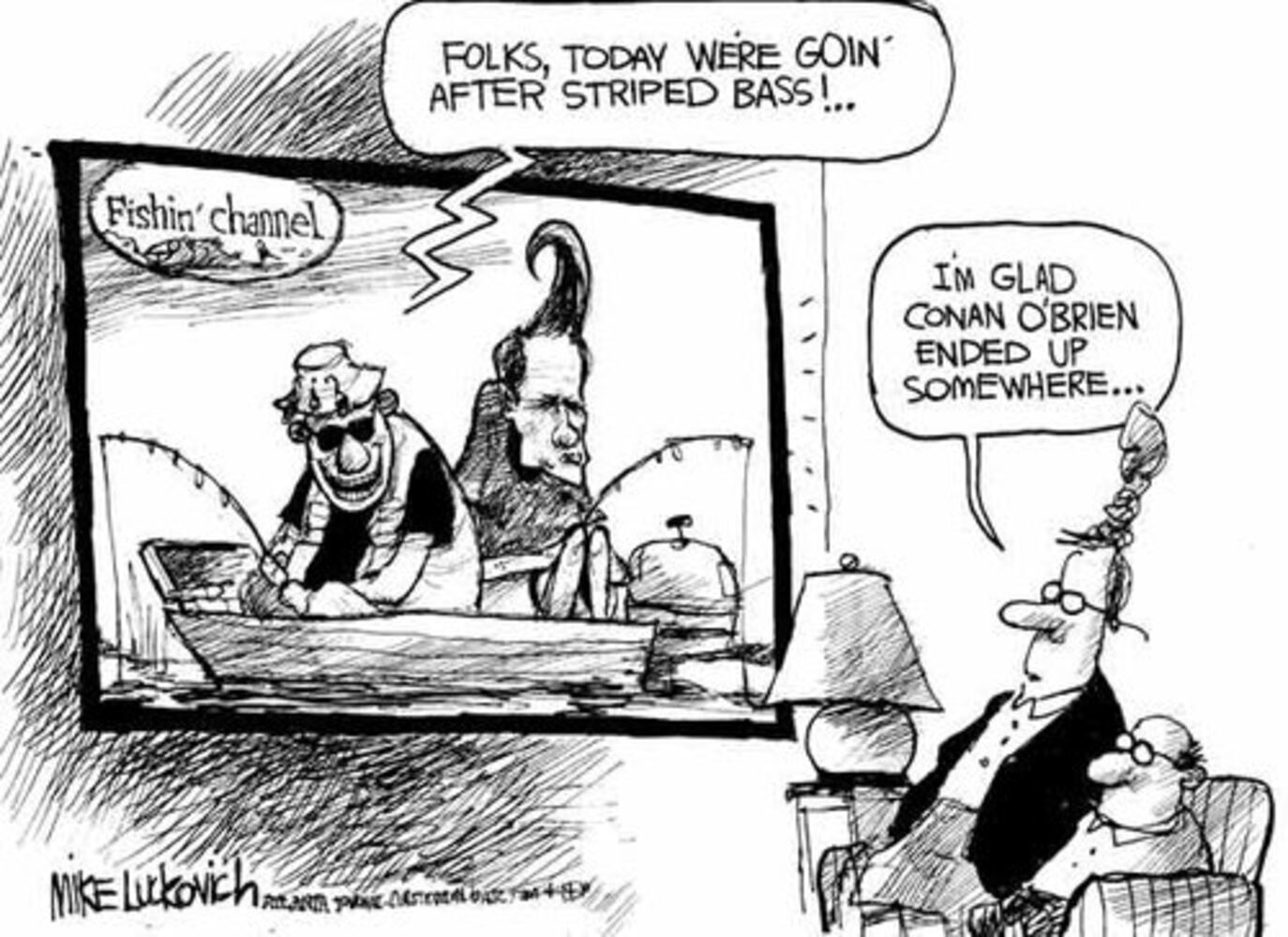 Mile Luckovich cartoons for April 2010