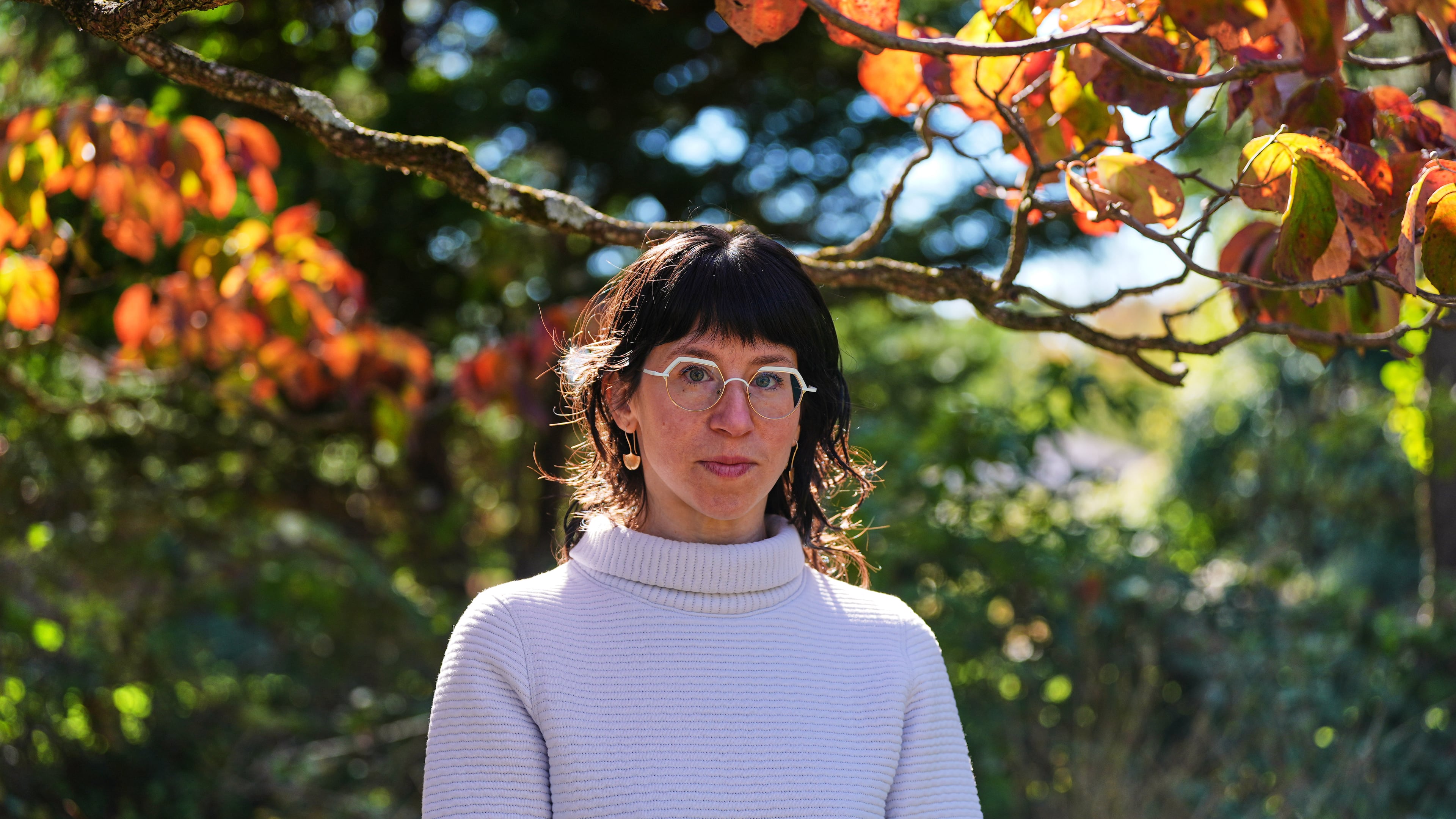 Sasha Gallant, a former employee of the U.S. Agency for International Development and current co-founder of the Project Resource Optimization Initiative, poses for a portrait, Friday, Oct. 17, 2025, in Cockeysville, Md. (AP Photo/Stephanie Scarbrough)