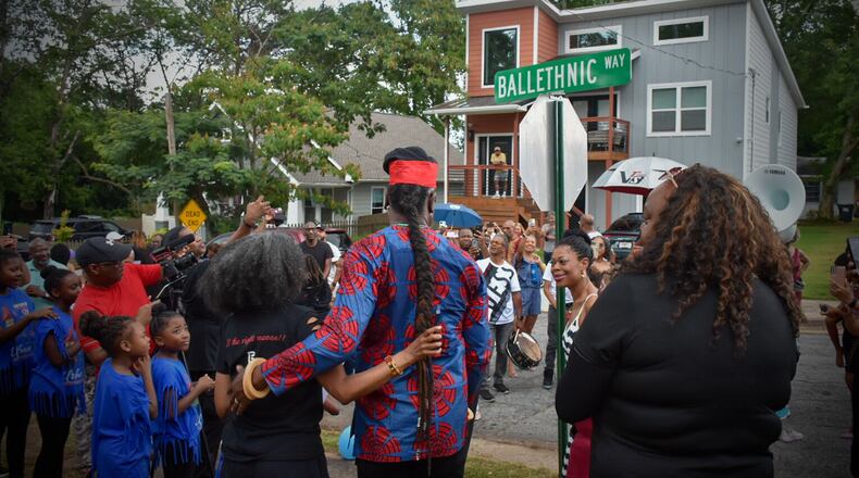 East Point City officials, residents, and visitors celebrated the unveiling of Ballethnic Way on June 28, 2024. (Photo Courtesy of Alex Amos)