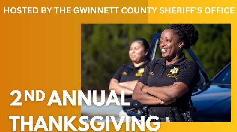 The Gwinnett County Sheriff’s Office will hold their 2nd annual Thanksgiving Food Giveaway on Nov. 10.