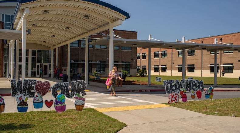 Denmark High School in Alpharetta is one of six Georgia schools recognized in a STEM contest. (Rebecca Wright for The Atlanta Journal-Constitution)