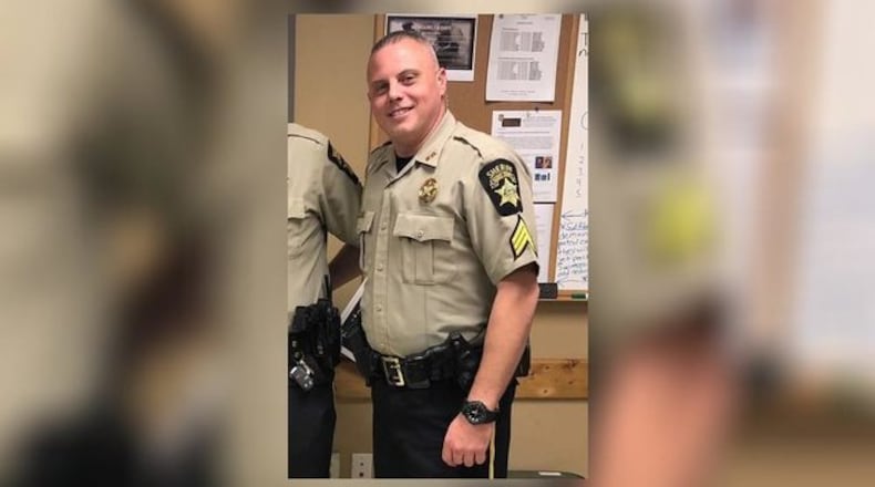 Sgt. Joshua Robertson is recovering after a car hit him during a chase.